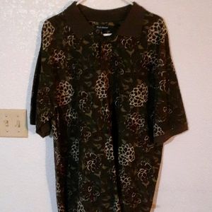 Shirt, men's, green, short sleeve